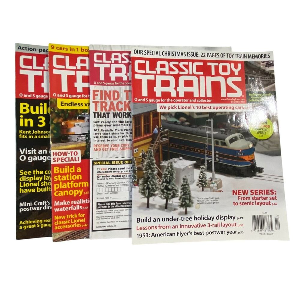 Classic Toy Trains Sept Oct Nov Dec 2013 Magazine Collect Model Layout Scenery